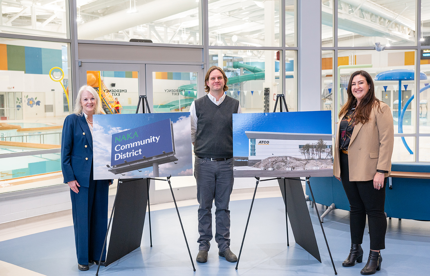Catherine M. MacDonald, CEO, Naka Power Utilities (NWT); Ben Hendriksen, Mayor of Yellowknife; Kelly Koss-Brix, Corporate Director, ATCO Ltd.