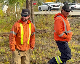 Naka Power Utilities (NWT) Employees at the Reflection Walk for Truth and Reconciliation Day